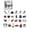 D Black, variant on Disc Golf Advent Calendar, 24 Acrylic Charms, Christmas Themed Disc Golf Accessories Set, Holiday Gift for Disc Golf Players