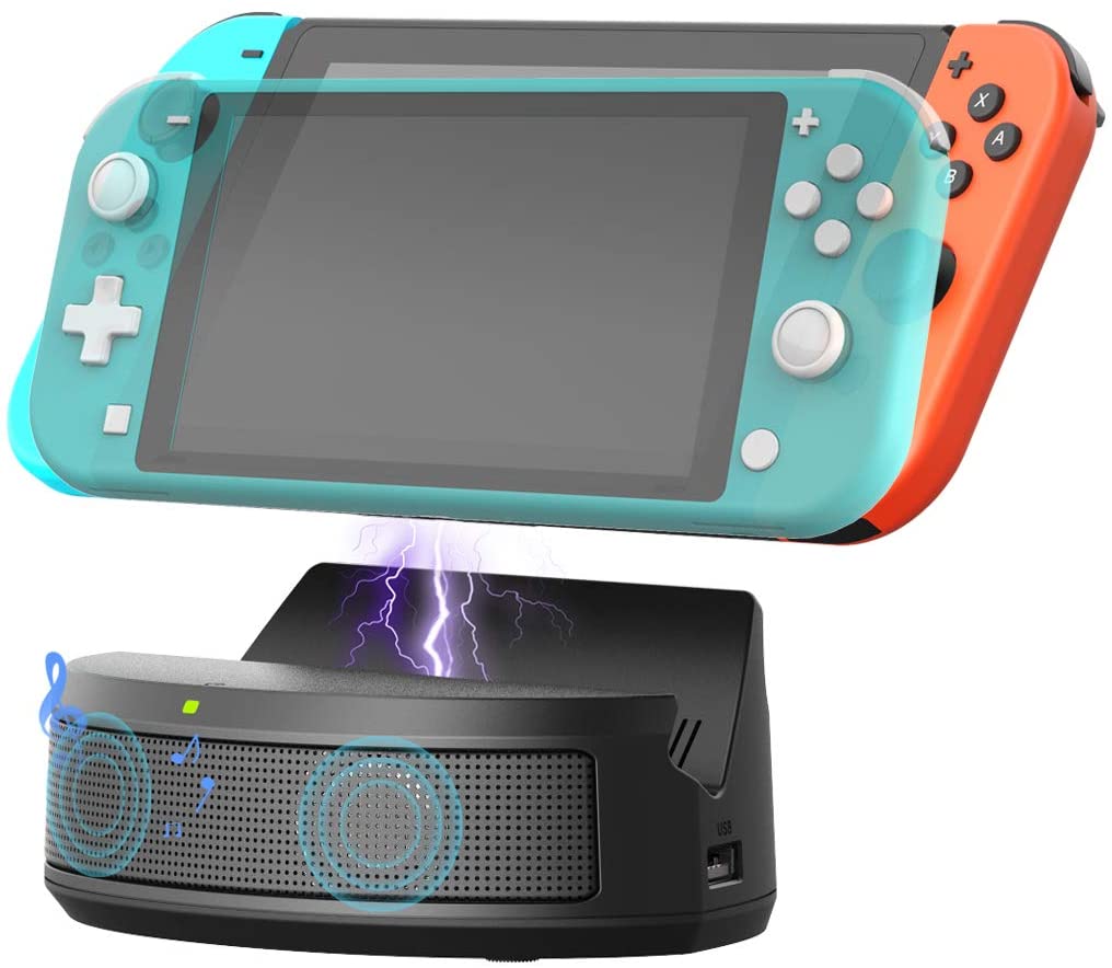 Speaker Charger Dock Games Accessories for Nintendo Switch,with Air
