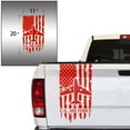 thumbnail image 2 of U.S. Air Force USAF Retired Veteran Distressed American USA US Flag Truck Tailgate Vinyl Decal Compatible with most Pickup Trucks Military Sticker US Army (11" x 20", Light Red), 2 of 8