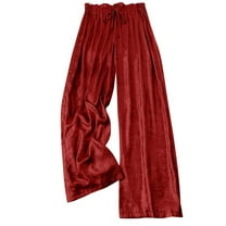 UAMVSH Lounge Pants Women Trendy Sparkly Slack Elastic Waist Drawstring Long Pants Night-Out Shiny Club Party Outfits Pants
