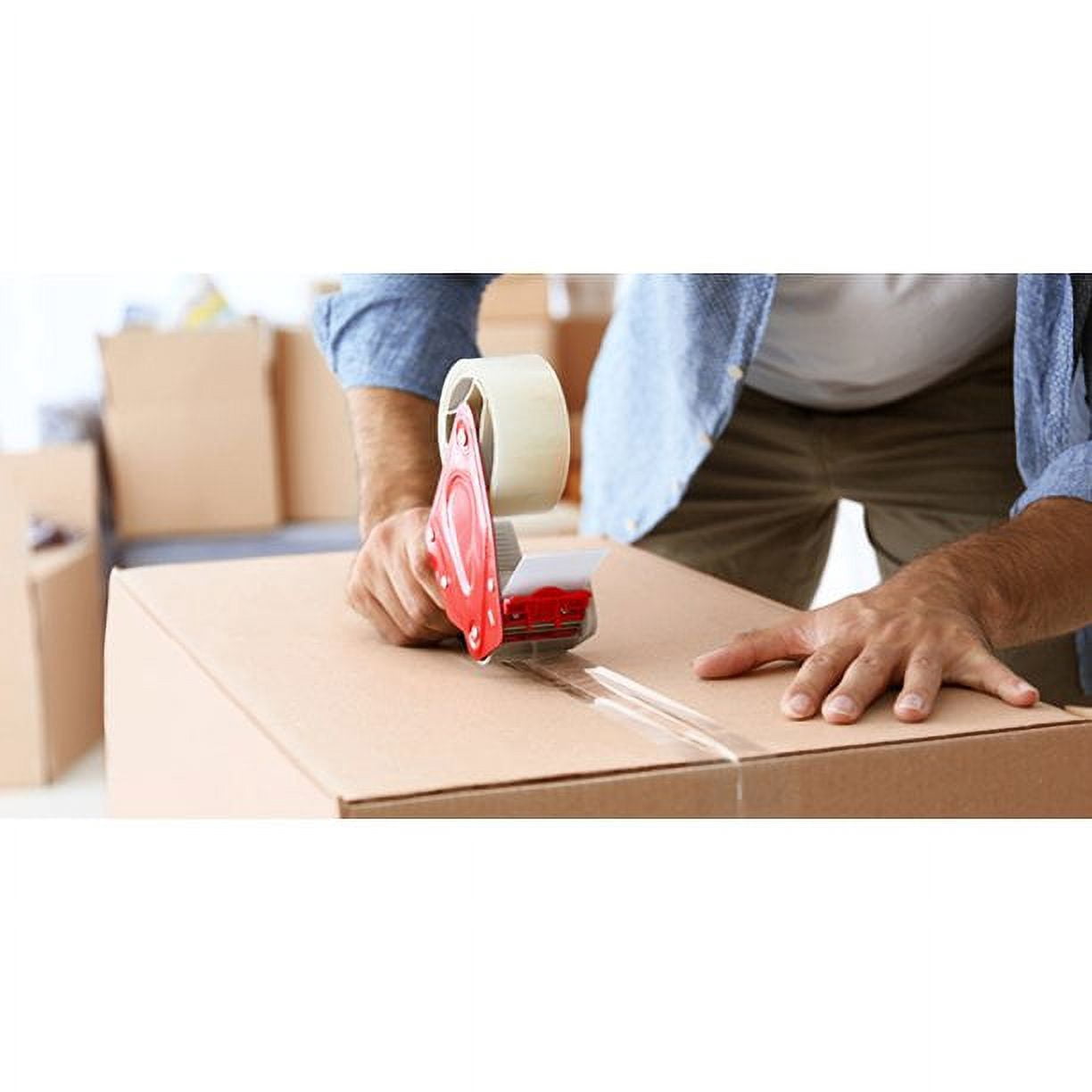 72 ROLLS - 2 INCH x 110 Yards (330 ft) Clear Carton Sealing Packing Package Tape 2 MIL