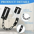thumbnail image 4 of Door Security Chain Lock, Heavy Duty Latch Chain Door Lock Anti-Theft Internal Front Lock Sturdy Guard Thickened Chain Lock Child Proof Slide, 4 of 5