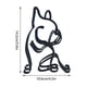 thumbnail image 3 of Escultura de Arte de Perro XWSHYW Decoraciones para El Hogar Línea de Metal Abstracto Personalizado, 3 of 6