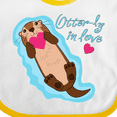 thumbnail image 4 of Inktastic Otter-ly in Love-otter with Heart Boys or Girls Baby Bib, 4 of 4