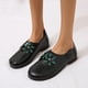 thumbnail image 2 of Amzcrzy Zapatos de mujer,Zapatos de mujer,Zapatillas de mujer, Mocasines casuales de moda para mujer, cómodos zapatos de tacón bajo con flores para exteriores Sandalias Mujer Zapatillas De Casa, 2 of 5
