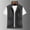 Black, variant on Men's Thin Stand Collar Vest Lightweight Outdoor Work Cargo Jacket Multi-bag Sleeveless Outwear