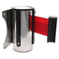 thumbnail image 2 of Stanchion Queue Barrier Wall Mount Crowd Control Retractable Crowd Control Ribbon 5m Red, 2 of 5
