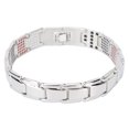 thumbnail image 2 of Pulsera magnética unisex BuyWeek de terapia magnética de Acero de titanio, 2 of 14