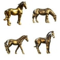 thumbnail image 2 of Horse Statue Decorations - Hand Carved Copper Alloy, Aesthetic Upgrade, Housewarming Gift, Minimalist Desktop Ornament, 2 of 6