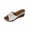 White, variant on Floral Wedge Slide Sandals For Women Open Toe Comfortable Non Slip Casual Footwear