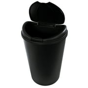 Hefty Kitchen Trash Can, 12.8 Gallon Plastic Touch Top Garbage Bin with Push Button Lid, Black
