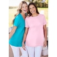 thumbnail image 4 of Woman Within Plus Size Perfect Short-Sleeve Crewneck Tee (Petite Available), 4 of 6