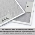 Kitchen Exhaust Grease Filter for Range Hoods Metal 370 X 270 Mm Silver