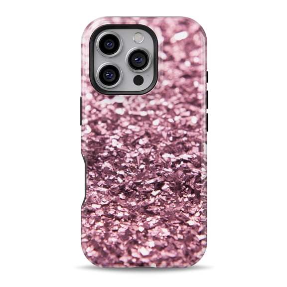 DesignSkinz Scratch-Resistant Hard Slim Case Compatible with iPhone 16 (Compatible with MagSafe) - Subtle Pink Glimmer