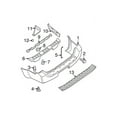 thumbnail image 2 of New Genuine Nissan Stay-Rear Bumper Side,Rh 85270EA500 / 85270-EA500 OEM, 2 of 10