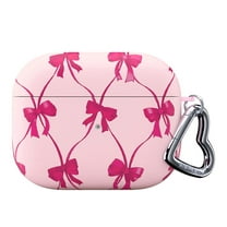 VELVET CAVIAR Cute Ballerina Bows AirPods 3 Case compatible with AirPods 3rd Generation - Protective Hard Cover with Keychain for Girls & Women