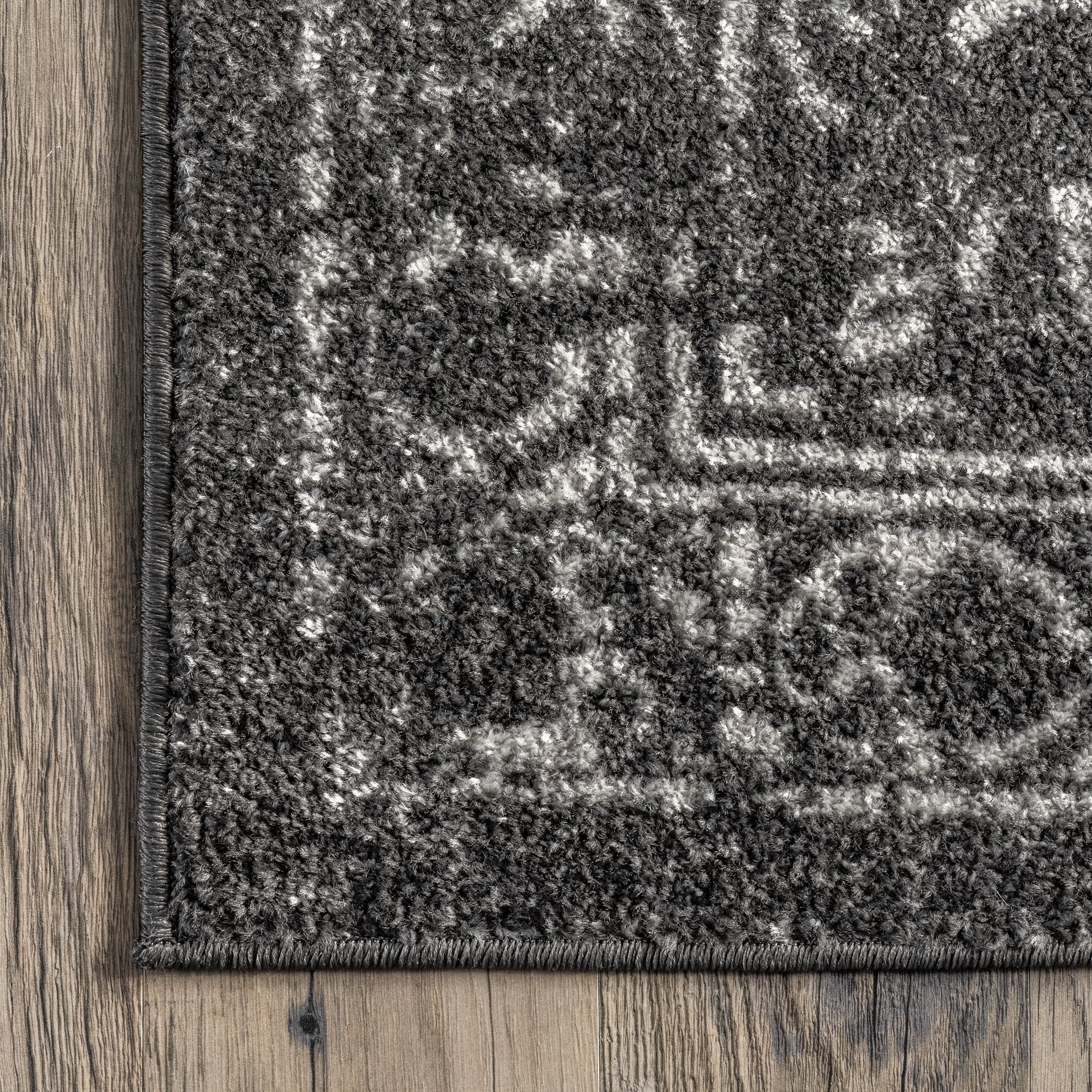 nuLOOM Arlena Vintage Traditional Area Rug, 10' x 14', Charcoal