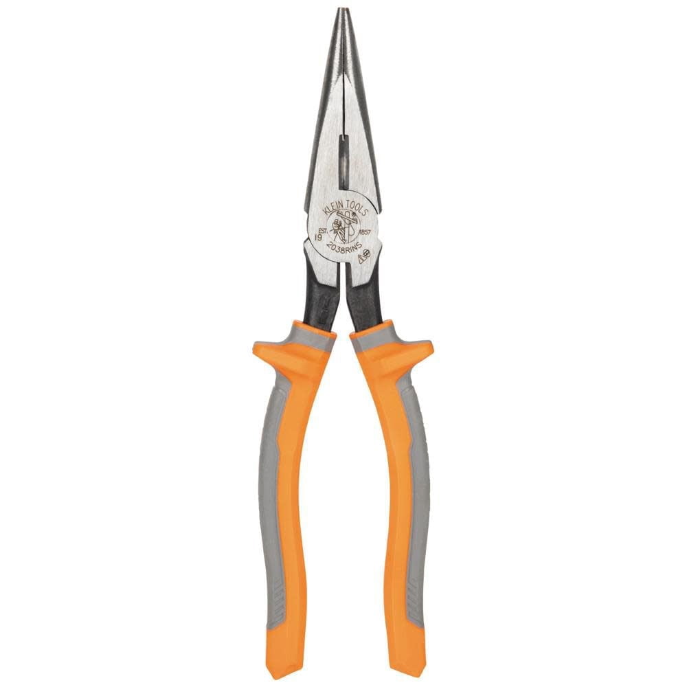 Klein Tools 2038RINS Insulated Long Nose Side-Cutting Pliers