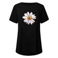 thumbnail image 4 of Pompotops Femmes Mode Casual Chemises d'Impression Manches Courtes Tee-Tops Tunique Blouse, 4 of 4