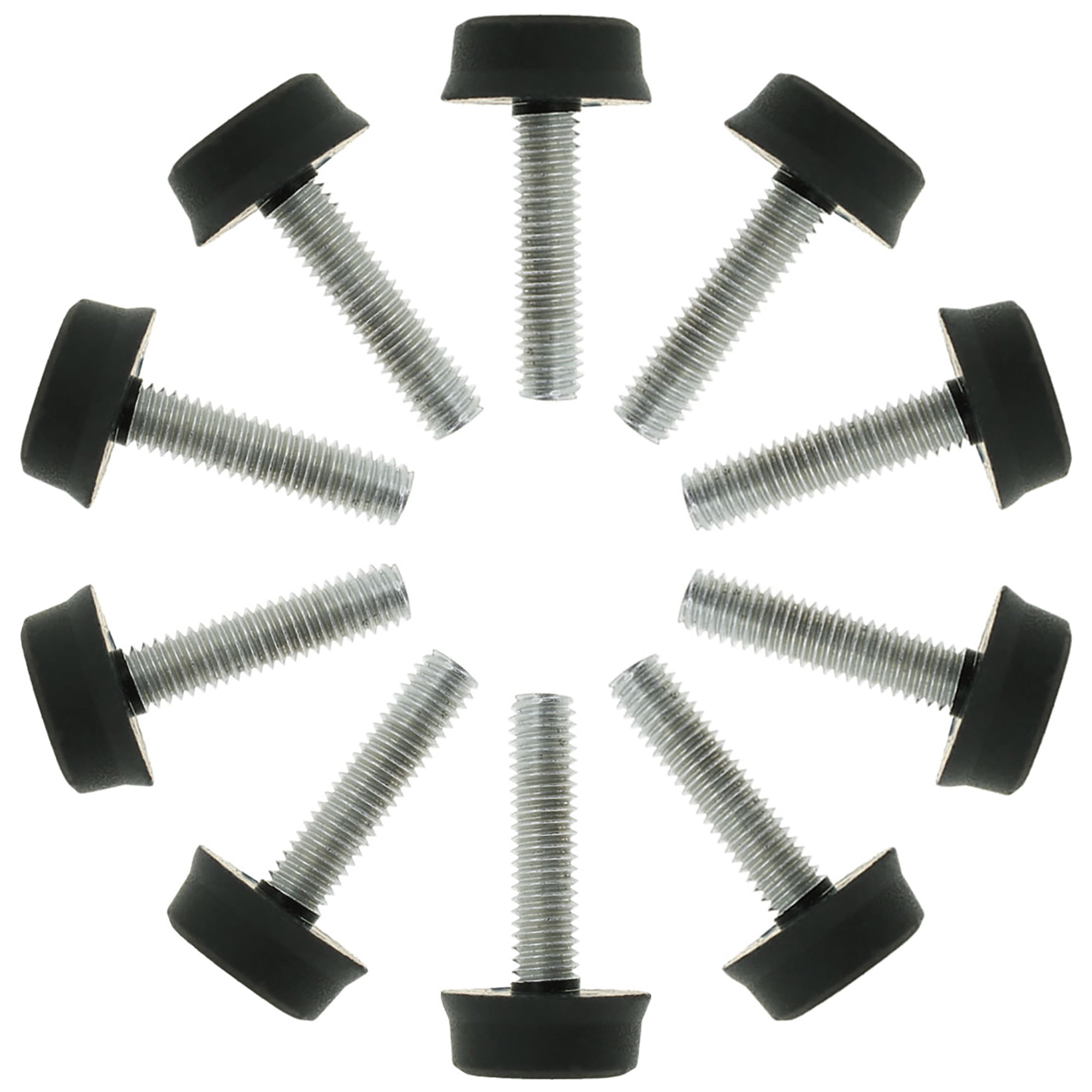 Uxcell Adjustable Furniture Leveling Feet – M6 X 13mm Thread, 20mm Base, Pack Of 20 – For Chairs, Tables, Cabinets