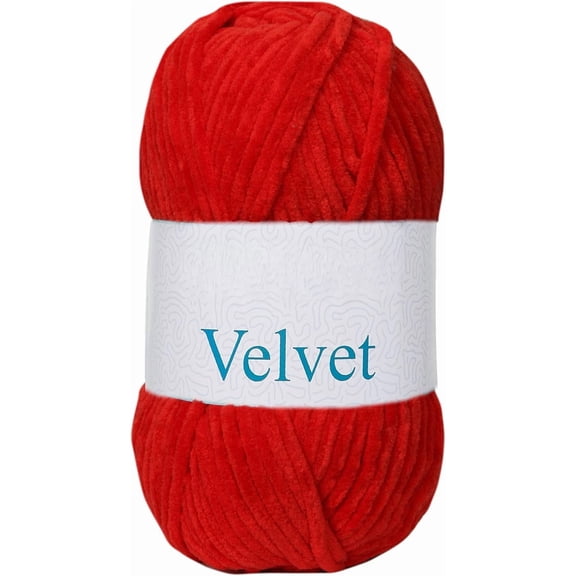 Velvet Chenille Blanket amigurumi Yarn for Crocheting and Knitting Super Bulky 100 gr (132 yds)