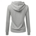 thumbnail image 5 of FYEGRE Brunch Date Women's Hoodie Women's Soft Hooded Pullover with Front Pocket Comfortable Casual Long Sleeve Sweatshirt for Everyday Wear and Relaxation Grey XXXL, 5 of 7