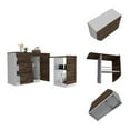 thumbnail image 5 of Boahaus Bayonne Kitchen Base Cabinet, White - Walnut, 5 of 5