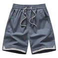 thumbnail image 4 of Aimik Athleisure Shorts for Men Side Zip Detail Contrast Trim Mens Workout Shorts Summer Lightweight Fashion Shorts for Training, 4 of 6
