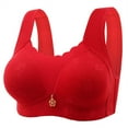 thumbnail image 2 of Einccm Wireless Push Up Everyday Bra with Comfortable Padded Support Floral Pattern Soft Breathable Bralette for Daily Wear Charming Lightweight Design, 2 of 3