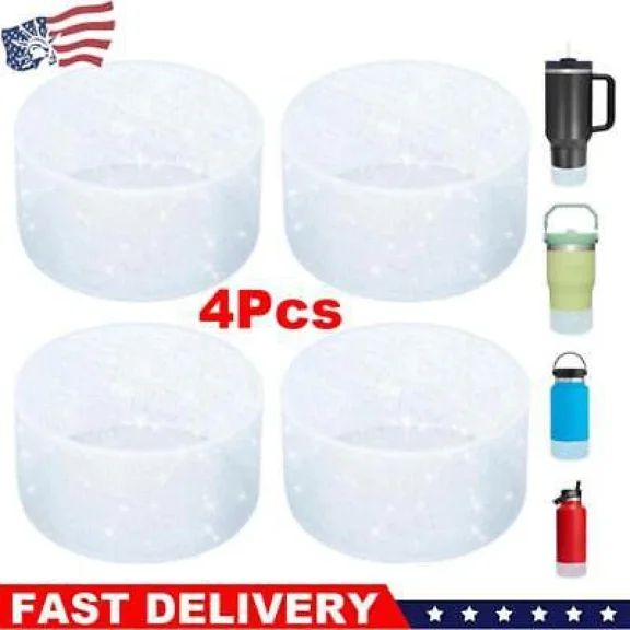 4Pcs Silicone Boot For Stanley Cup Tumbler Sleeve 20/30/40Oz Protective Hydrofl