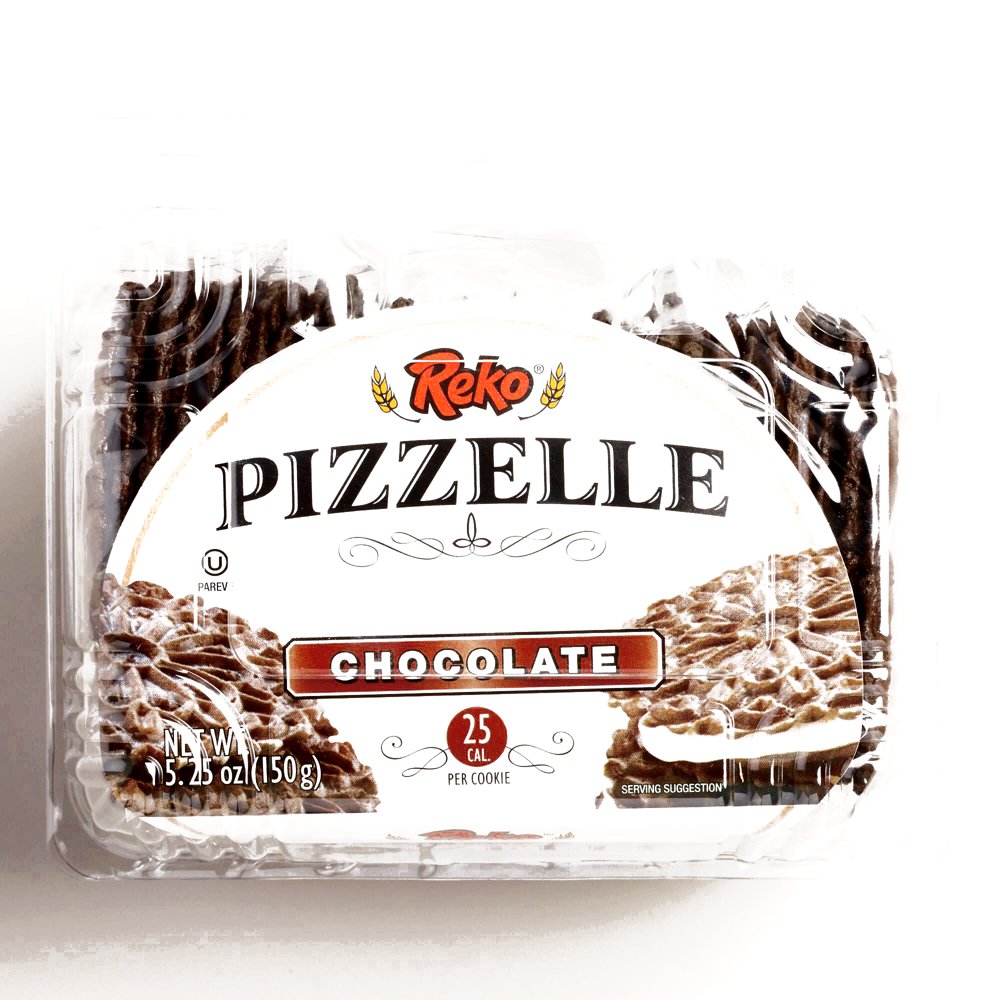 Reko Chocolate Pizzelle Cookies 5.25 oz each (6 Items Per Order