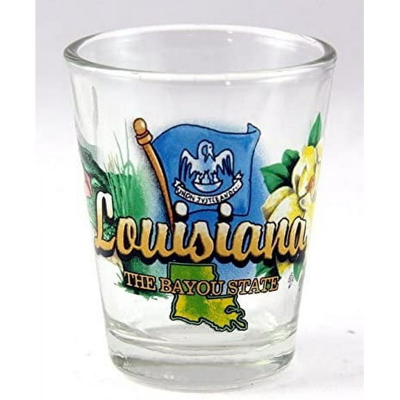 Louisiana Bayou State Elements Shot Glass