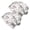 Deer Floral Crown, variant on 2PCS Stretch Knit Skull Beanie, Hip-Hop Style, Unisex, Lightweight,Deer Hot Air Balloon Floral White Pattern