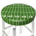 thumbnail image 3 of Balery American Football Field2 Fundas de asiento para taburete de bar redondo de tela de terciopelo ajustables que protegen de arañazos y manchas para sillas de 14 a 17 pulgadas.-14 inch, 3 of 7