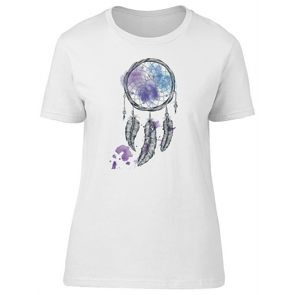 Cool Watercolor Dreamcatcher T-Shirt Women -Image by Shutterstock, Female Large