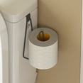 thumbnail image 4 of Wall Mounted Toilet Paper Holder, Wrought Iron Bathroom Cabinet Door Organizer for Towels and Tissues, Non Perforated Design, 4 of 6