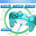 thumbnail image 3 of X-360 Controller Wired PC Gamepad Joystick for X-box 360/360 Slim/PC Windows 8/10/11, Green, 3 of 7