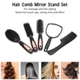 thumbnail image 4 of Juego de cepillos para el cabello con soporte cuidado del cabello 5 piezas peine para el cabello soporte para espejo masaje para viajes en casa ANGGREK Otros, 4 of 8