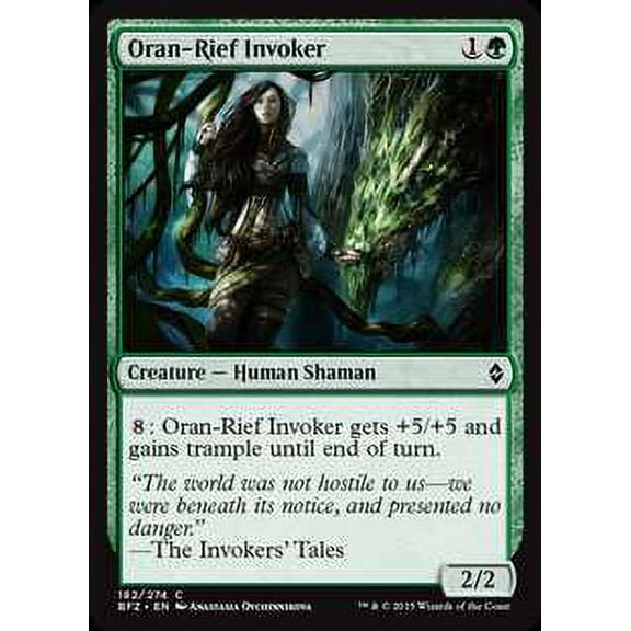 MtG Battle for Zendikar Common Oran-Rief Invoker (Foil) #182
