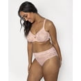 thumbnail image 3 of Curvy Couture No Show Lace High Cut Brief Panty, 3 of 5
