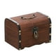 thumbnail image 5 of Alcancía de madera Caja de dinero segura Ahorros con cerradura Tallado en madera Cofre del tesoro legendario hecho a mano, 5 of 7