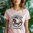 thumbnail image 5 of Ghost Riding Horse Shirt Country Halloween Western Graphic Tee Unisex, Heliconia, Size XL, 5 of 6