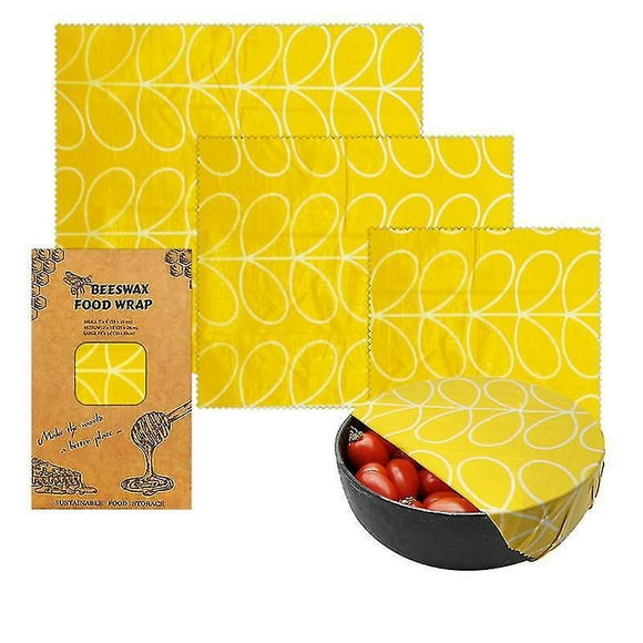Beeswax Reusable Food Wraps - Beeswax Wrap Sustainable Products, Wax Wrap, Eco-friendly Wrap, Organization Storage Bags, Cheese Bee Wrappers Cling, Wa