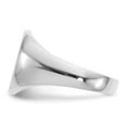 thumbnail image 3 of Finest Gold 13 x 15.5 mm 14K White Gold Open Back Signet Ring, 3 of 5