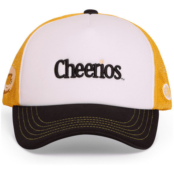 ODD SOX – Cheerios Trucker Hat – Classic Mesh Snapback Cap – Officially Licensed Cereal Logo –