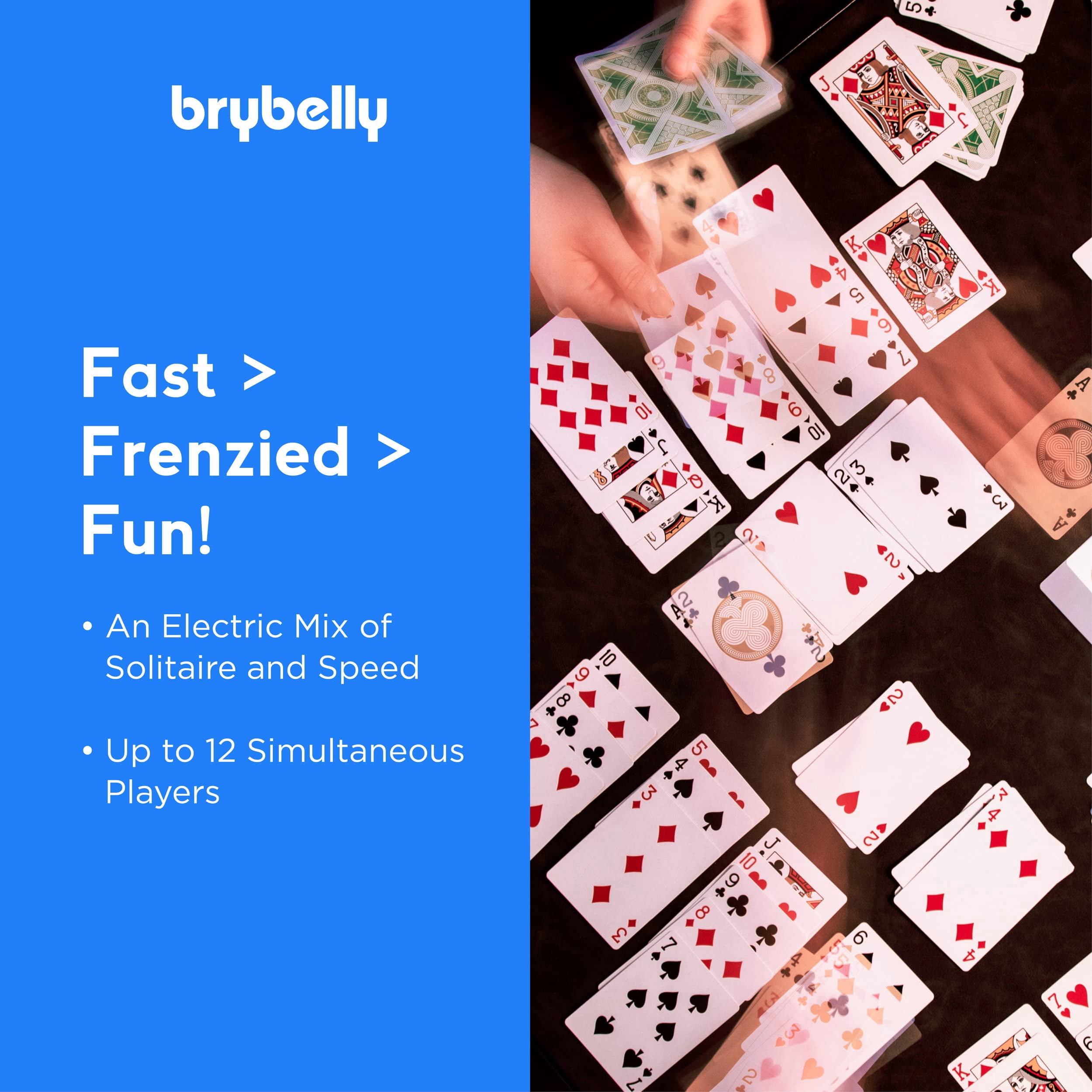 Nertz Card Game 12 Decks - Brybelly Nertz Playing Cards for Adults