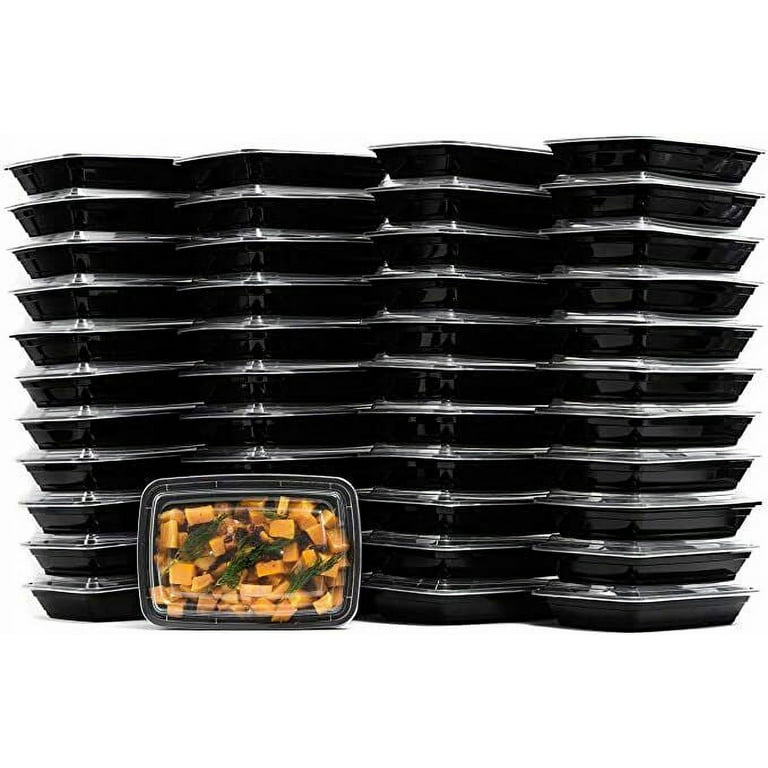 150 Pack - Sazon 28oz Rectangular Meal Prep Containers, Reusable, Stac