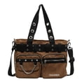 thumbnail image 1 of Bolso de mano Punk Rock para mujer con cadena bolso gótico de lona ​​bolso femenino para exteriores, 1 of 9