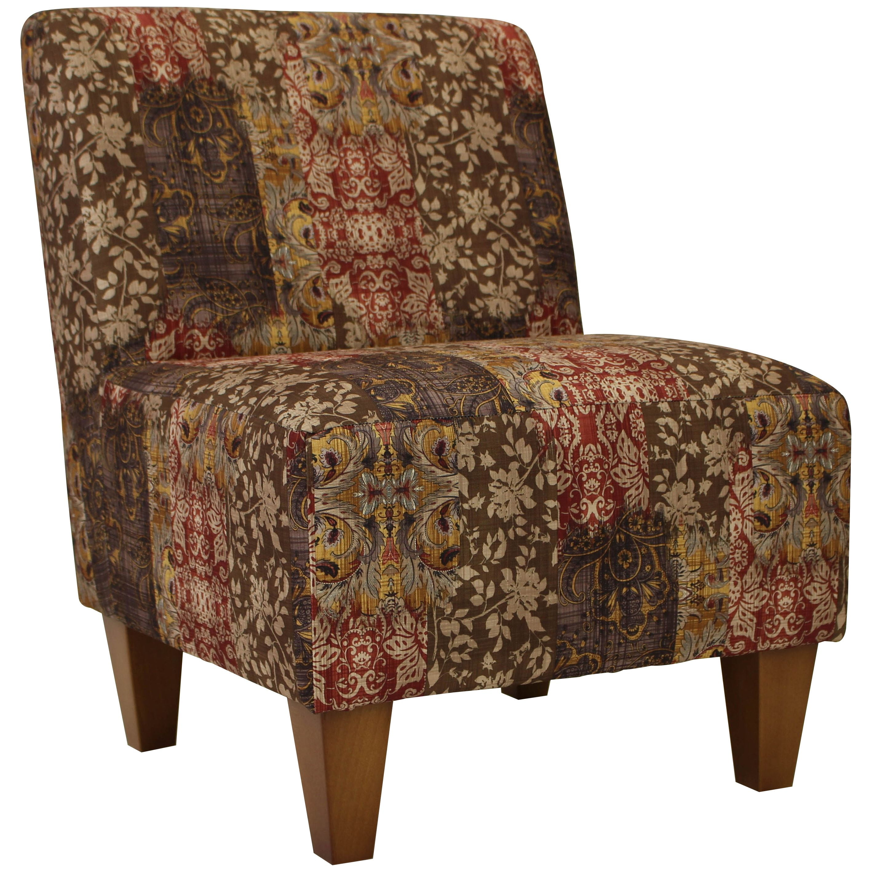 Fox Hill Trading Penelope Armless Slipper Chair, Toffee