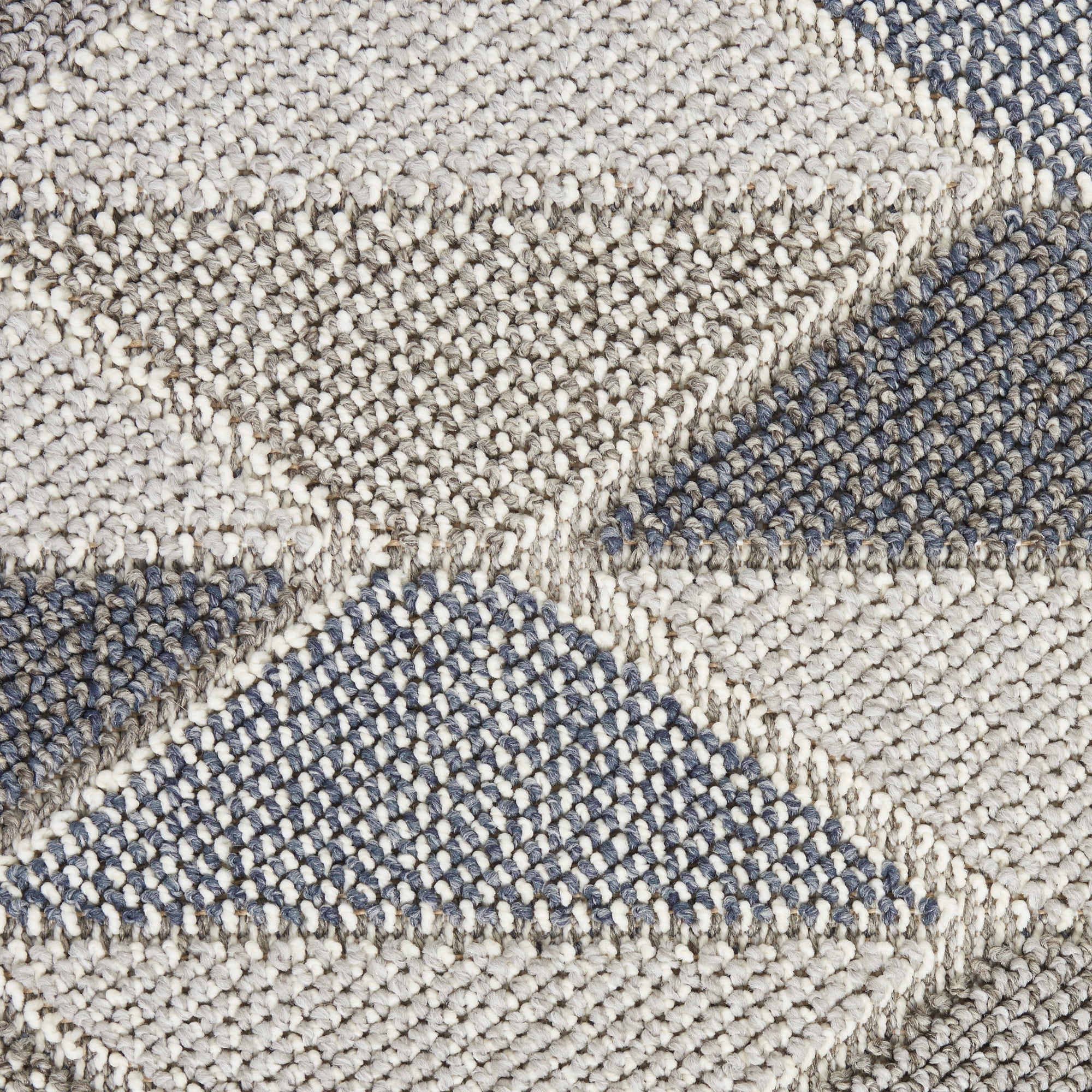 Nourison Paxton Modern & Contemporary Grey/Charcoal 4' x 6'2" Area Rug, (4x8)